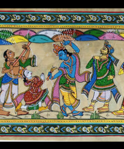 SILKY TASAR PAINTING(GIRI GOBARDHONO ) | Justkalinga.com.