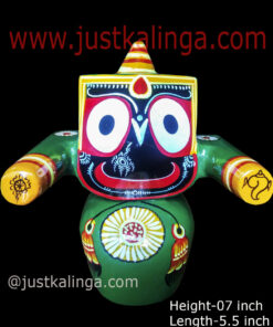 LORD JAGANNATAH PAKRUTI PURUSA MAHAPRABHU (GREEN) 07 INCH | Justkalinga.com.