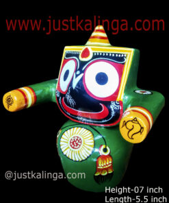 LORD JAGANNATAH PAKRUTI PURUSA MAHAPRABHU (GREEN) 07 INCH | Justkalinga.com.