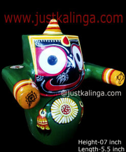 LORD JAGANNATAH PAKRUTI PURUSA MAHAPRABHU (GREEN) 07 INCH | Justkalinga.com.