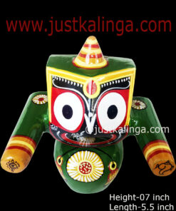 LORD JAGANNATAH PAKRUTI PURUSA MAHAPRABHU (GREEN) 07 INCH | Justkalinga.com.