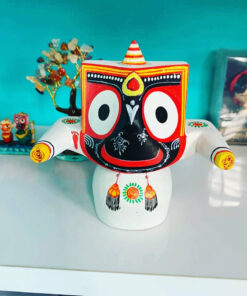 Lord Shri Jagannath Mahaprabhu Pratitopaban (WHITE) "Pure Neem Wooden Deity"12 cm That can instantly make your ambiance like temple . | Justkalinga.com.