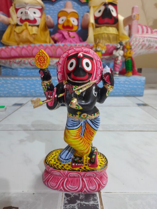 Shri Chaturbhuja Krishna Jagannath 9 inches , Neem wood | Justkalinga.com.