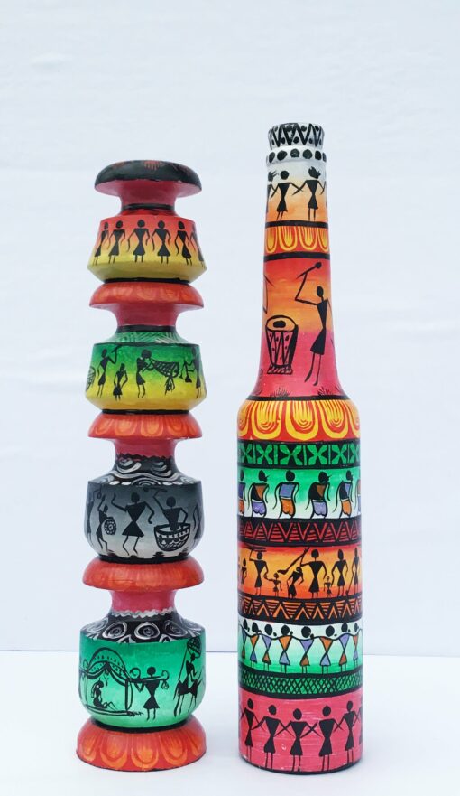 ANCIENT TRIBAL ART INSPIRING LIFE  (5000 years old ART CULTURE) -SET OF 2 NO'S | Justkalinga.com.