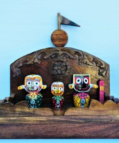 Lord Jagannath Mahaprabhu ''Pure Neem Wooden Idols'' With  Ratan Singhasano Murti Sets Hight 38cm | Justkalinga.com.