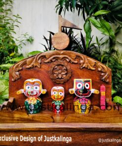 Lord Jagannath Mahaprabhu ''Pure Neem Wooden Idols'' With  Ratan Singhasano Murti Sets Hight 38cm | Justkalinga.com.