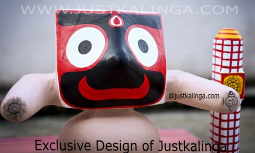 PURANO PURUSA-Shri Jagannath Mahaprabhu "Neem Wooden Murti" 6.5inch  ( 17cm ) | Justkalinga.com.