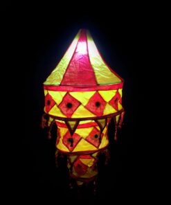 PLAM LEAF LORD JAGANNATH LAMP SHADE & NATURAL LIGHT FILTERS COMBO of 2 | Justkalinga.com.