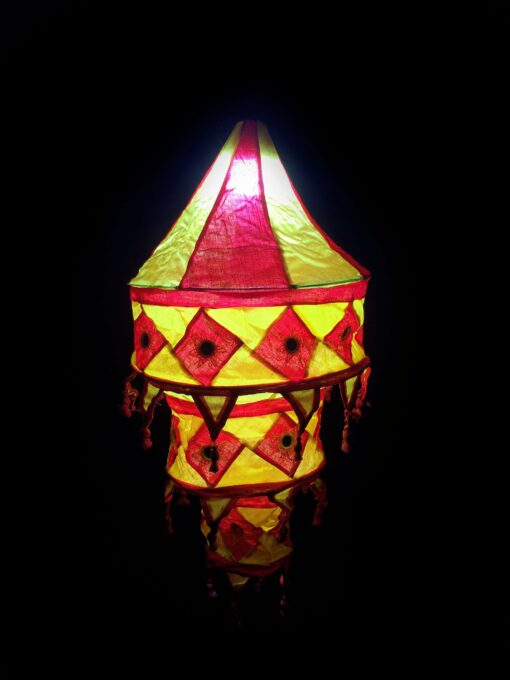 PLAM LEAF LORD JAGANNATH LAMP SHADE & NATURAL LIGHT FILTERS COMBO of 2 | Justkalinga.com.