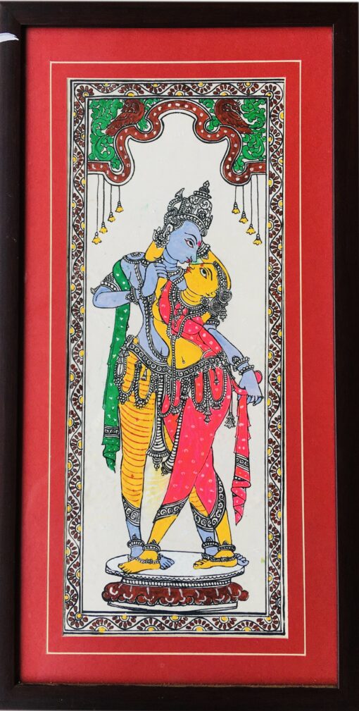 RADHA KRISHNA: TASAR PAINTING | Justkalinga.com.