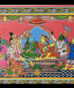 LORD RAM AVISHEKA (PATTACHITRA:  HAND MADE  CLOTH PAINTING ) | Justkalinga.com.