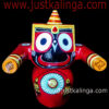 LORD JAGANNATAH UGRAM RUPAM MAHAPRABHU (RED) 07 INCH | Justkalinga.com.