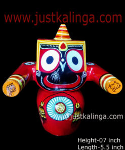 LORD JAGANNATAH UGRAM RUPAM MAHAPRABHU (RED) 07 INCH | Justkalinga.com.