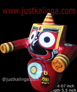 LORD JAGANNATAH UGRAM RUPAM MAHAPRABHU (RED) 07 INCH | Justkalinga.com.