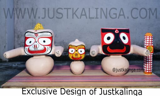 PURANO PURUSA-Shri Jagannath Mahaprabhu "Neem Wooden Murti" 6.5inch  ( 17cm ) | Justkalinga.com.