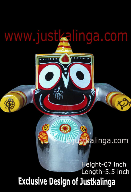 LORD JAGANNATAH LAXMI VARNAM MAHAPRABHU (SILVER) 07 INCH | Justkalinga.com.