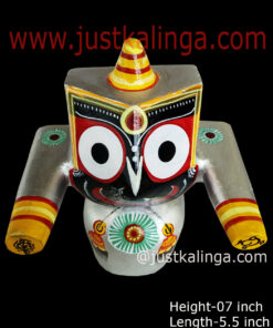 LORD JAGANNATAH LAXMI VARNAM MAHAPRABHU (SILVER) 07 INCH | Justkalinga.com.