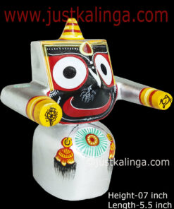 LORD JAGANNATAH LAXMI VARNAM MAHAPRABHU (SILVER) 07 INCH | Justkalinga.com.