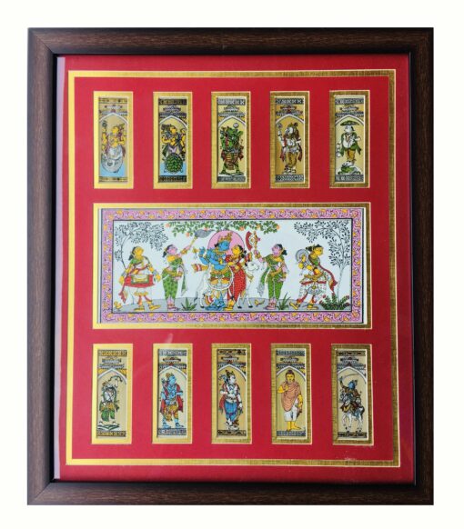 10 DIVINE EXPRESSION  & RASA LILA'S OF SUPREME LORD .  Size: 14cm*20cm | Justkalinga.com.