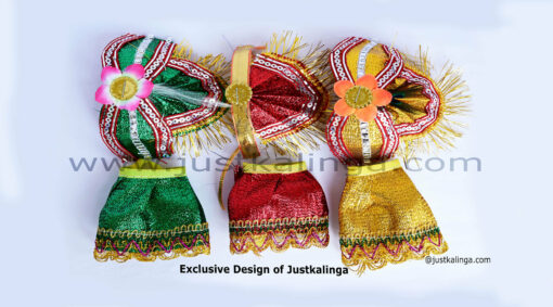 Attries Cloth For Divine (3 Sets) (04 INCH) 10 CM Set.. | Justkalinga.com.