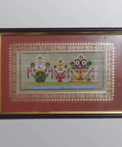 The Ancient Vedic Art of Transcending knowledge "Tala-Pata-Chitra" of lord Jagannath Mahaprabhu.  Size: 28cm*19cm | Justkalinga.com.