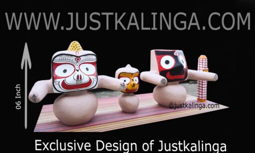 PURANO PURUSA-Shri Jagannath Mahaprabhu "Neem Wooden Murti" 6.5inch  ( 17cm ) | Justkalinga.com.