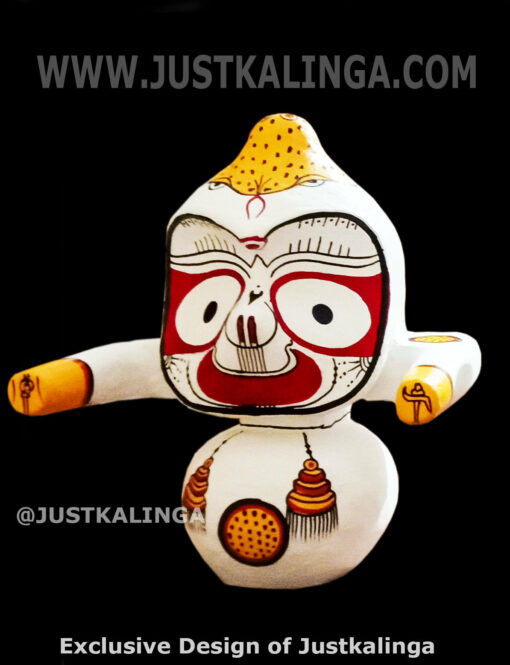 MOHON RUPAN- SHRI JAGANNATH MAHAPRABHU "Neem Wooden Murti" 08 INCH ( 20cm ) | Justkalinga.com.