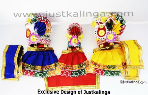 Attries Cloth For Divine (Pagadi) (3 Sets) (04 INCH) 10 CM Set.. | Justkalinga.com.