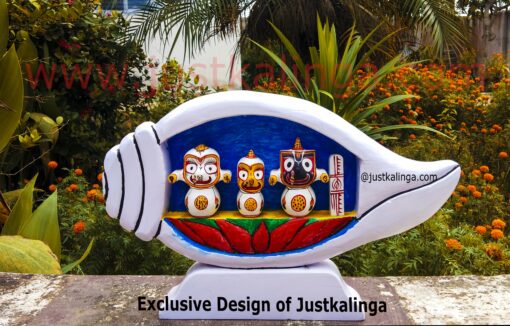 SHRI JAGANNATH DHYAN MANTRA NEEM WOODEN " Neem Wooden Murti"  25 CM | Justkalinga.com.