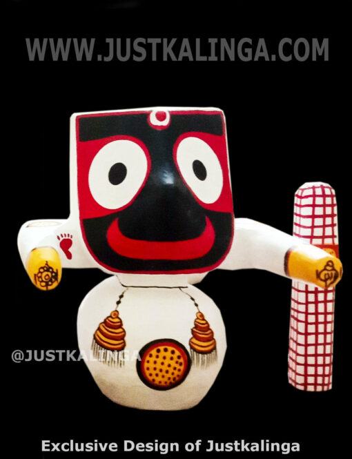 MOHON RUPAN- SHRI JAGANNATH MAHAPRABHU "Neem Wooden Murti" 08 INCH ( 20cm ) | Justkalinga.com.