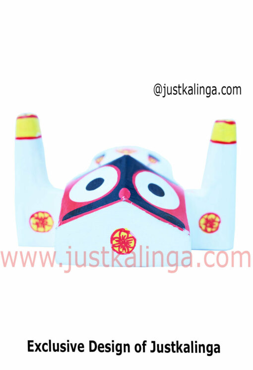 Lord Shri Jagannath Mahaprabhu Pratitopaban (WHITE) "Pure Neem Wooden Deity"10 cm That can instantly make your ambiance like temple . | Justkalinga.com.